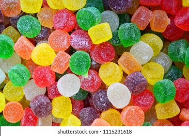 Colorful Jelly Sweet Closeup Round Shape Stock Photo 1115231618 ...