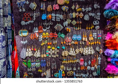 Colorful Jewelry On Sale At A Street Market In Cape Town, South Africa