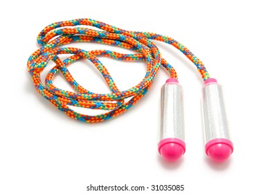 Colorful Jumping Rope Isolated On White Background