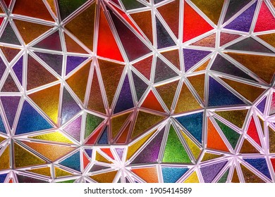 Colorful kaleidoscope background in the park