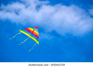 Colorful Kite Flying In The Sky 