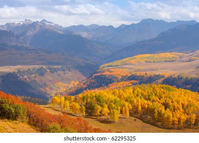 Colorful Landscape Of San Juan Mountains In Autumn