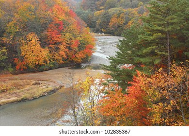  colorful  leaves  and Mt.Iwate  in Gully  Matsukawa - Shutterstock ID 102835367