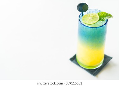 Colorful Lemon Mocktail Juice