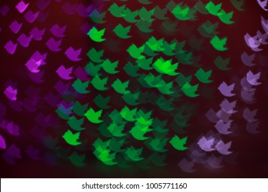 Colorful lighting bokeh in bird icon background. - Powered by Shutterstock