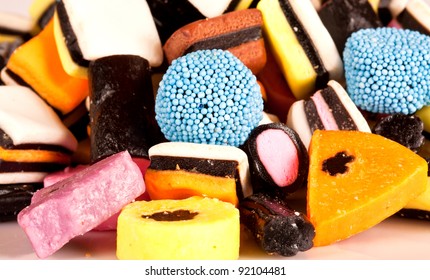 Colorful Llsorts Sweets Lying Together Pile Stock Photo (Edit Now) 92104481