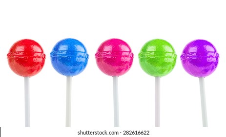 colorful lollipops
