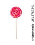 Colorful lollipops, colorful candies on a white background