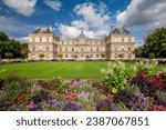 Colorful Luxembourg Garden in Paris