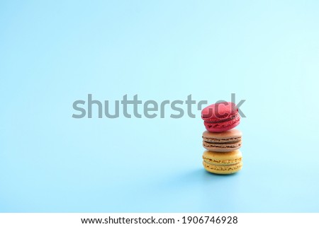 Similar – Image, Stock Photo Sweet red french macaron.