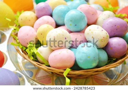 Colorful Malted Candy Easter Eggs
