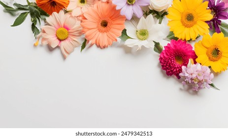 Flores silvestres coloridas del