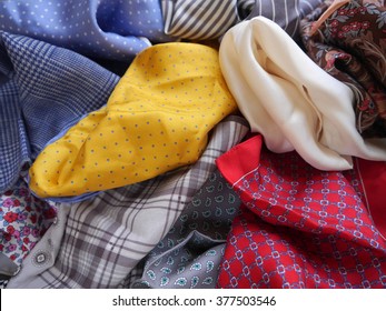 Colorful Men's silk pocket squares