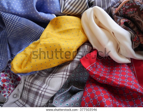 Colorful Men\'s silk pocket\
squares