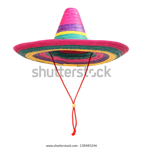 Colorful Mexican Sombrero On White Background Stock Photo (Edit Now ...