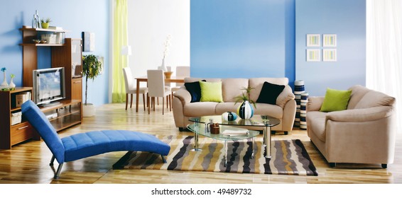 Colorful Modern Living Room