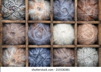 Colorful Mohair Yarn.