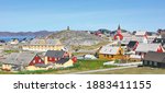 Colorful Nuuk city, capital of Greenland