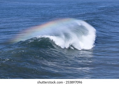 Colorful Ocean wave, Huntington Beach California.