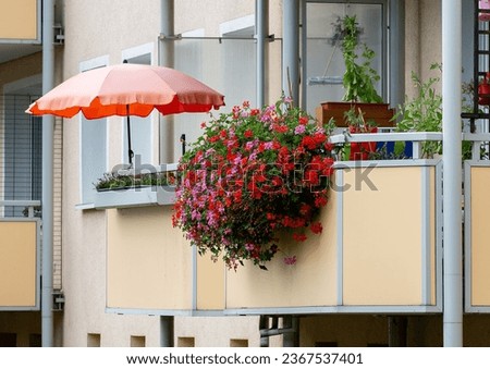 Similar – Image, Stock Photo UT I Only floating is more beautiful I Balcony