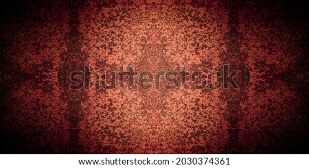 Colorful ornament in red tones, pattern,  background, psycodelic, fractal, trance