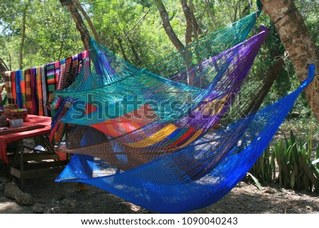 Similar – Empty textile hammock