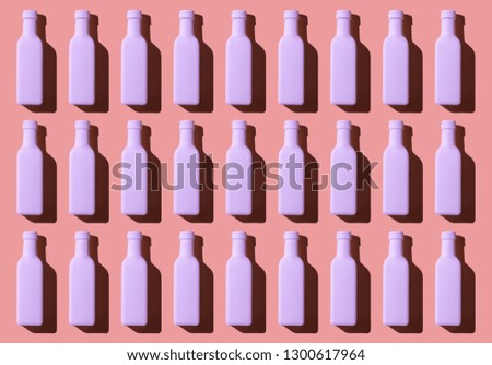 Similar – Image, Stock Photo Bottles with coral colored fluids in different shades