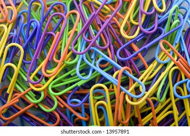 colorful paper clips background - Powered by Shutterstock