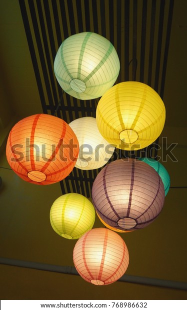 ceiling paper lanterns