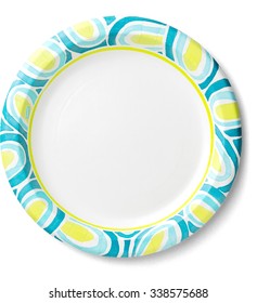 Colorful Paper Plate - Isolated