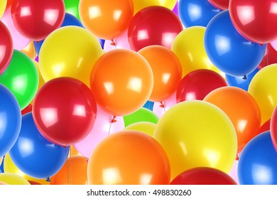 Colorful Party Balloons Background