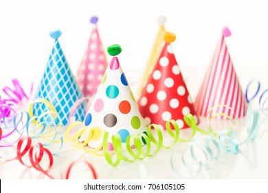 Colorful Party Hats Kids Birthday Party Stock Photo (Edit Now) 706105105