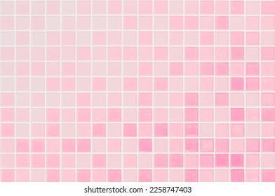 Colorful pastel ceramic wall and floor grid tiles abstract background. Design geometric mosaic texture decoration of the bedroom, Home or office. Simple seamless pattern for backdrop advertising. - Shutterstock ID 2258747403