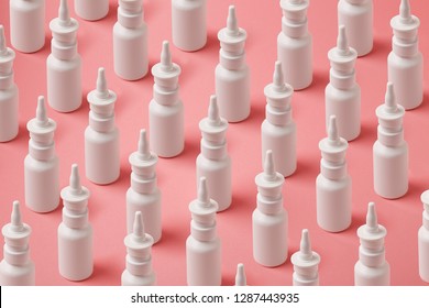 Colorful Pattern With Multiple Nasal Spray Containers, Saline Water Solution For Nose Congestion Treatment