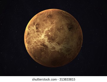 Colorful Picture Represents Venus. Elements Of This Image Furnished By NASA.