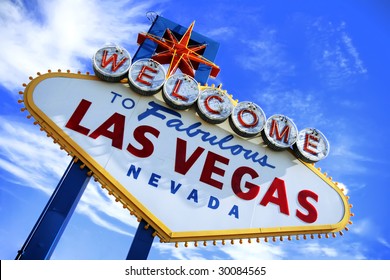 Colorful picture of the Welcome to Fabulous Las Vegas sign.