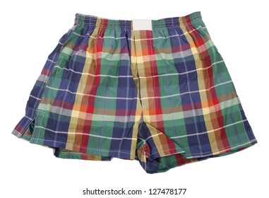 Colorful Plaid Boxer Shorts