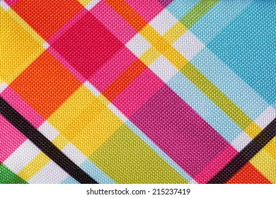 Colorful plaid pattern background - Shutterstock ID 215237419
