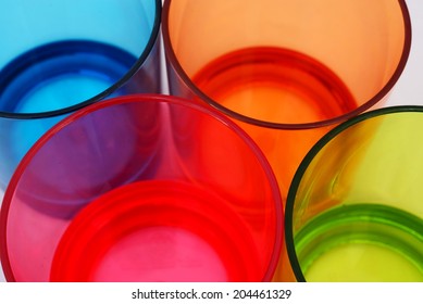 Colorful Plastic Glass Background For Graphic Designer