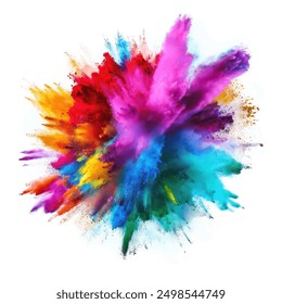 Colorful rainbow bright  paint color powder explosion. - Powered by Shutterstock