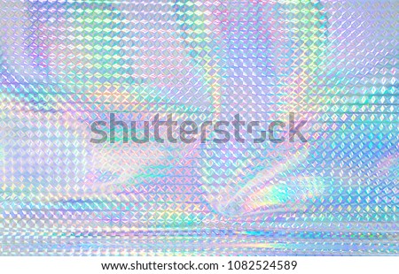 Colorful rainbow color hologram.