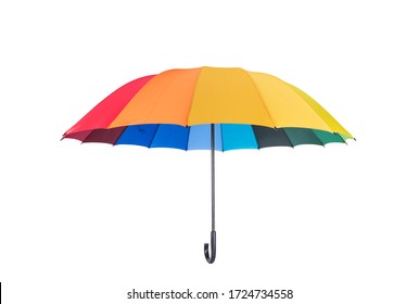 colorful rain umbrellas