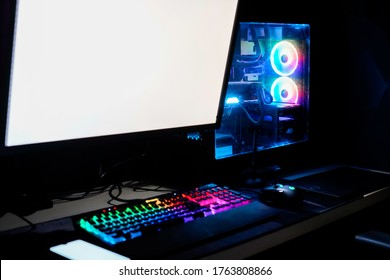 Colorful Rainbow Rgb Gaming And Workstation High End Computer And Smart Phone