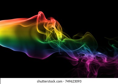 Colorful Rainbow Smoke 