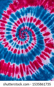 Colorful Red, White And Blue Patriotic  Abstract Psychedelic Tie Dye Swirl Design 