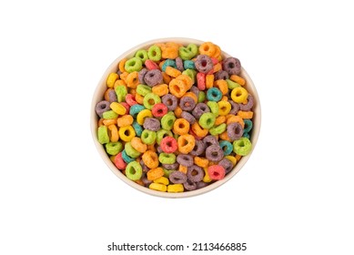 Colorful Rings Cereal Spill Out Into Stock Photo 2113466885 | Shutterstock