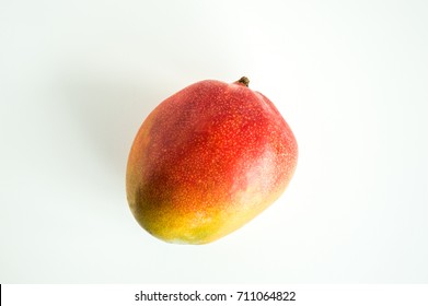 Colorful Ripe Mango Isolated On White