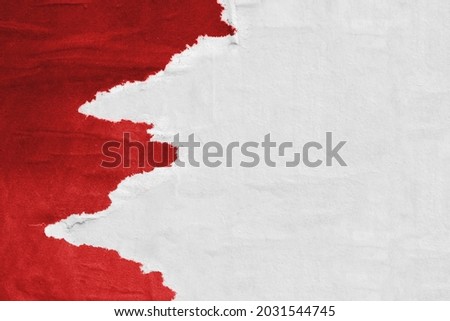 Colorful ripped torn grunge posters background creased crumpled paper backdrop placard surface