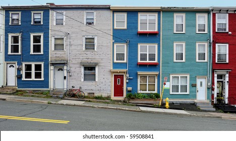 Colorful Row Housing