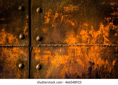 Colorful Rusty Metal Plate